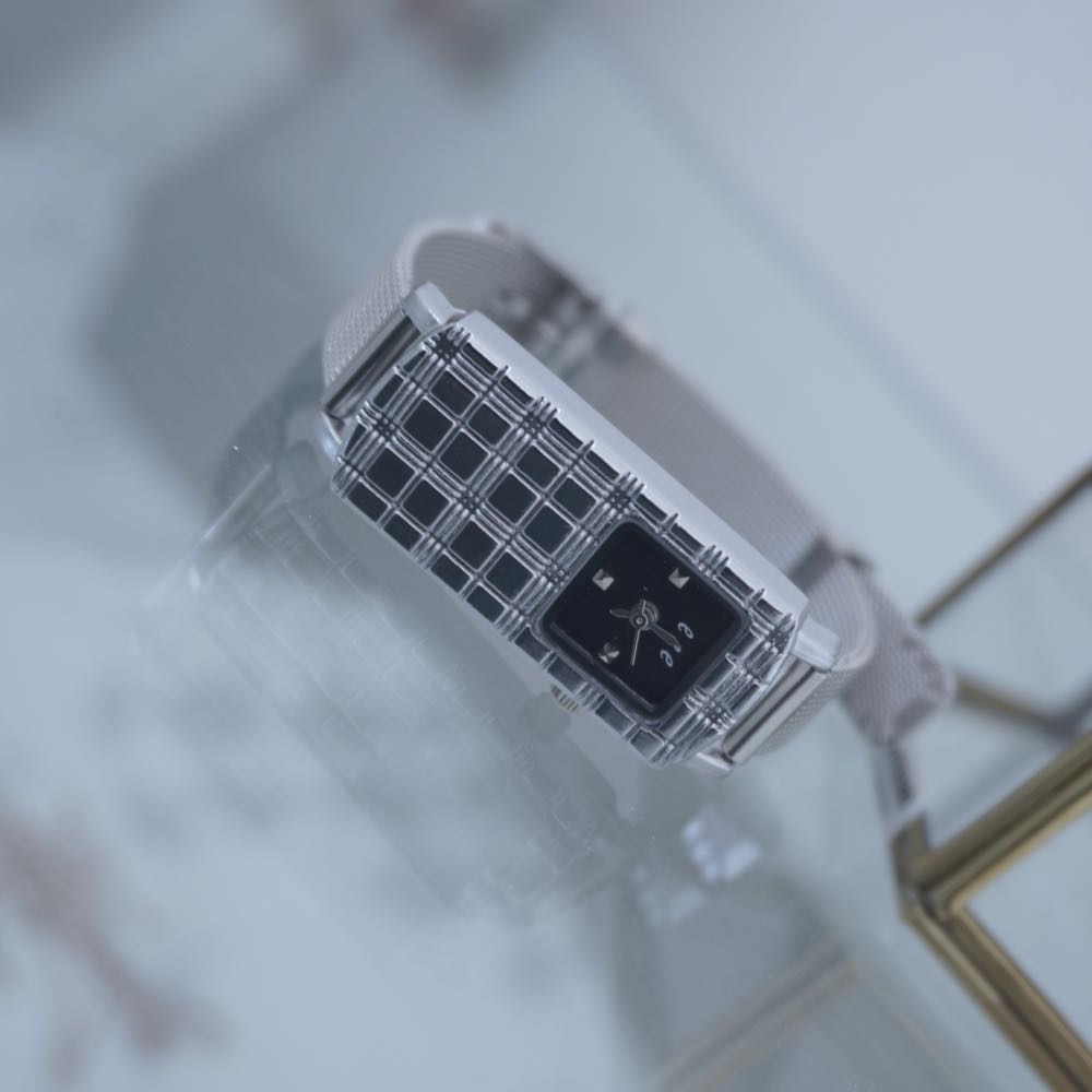 ★eeespace★ check bar watch eee space check bar watch [white] #eee,#eeespace on Bunjang